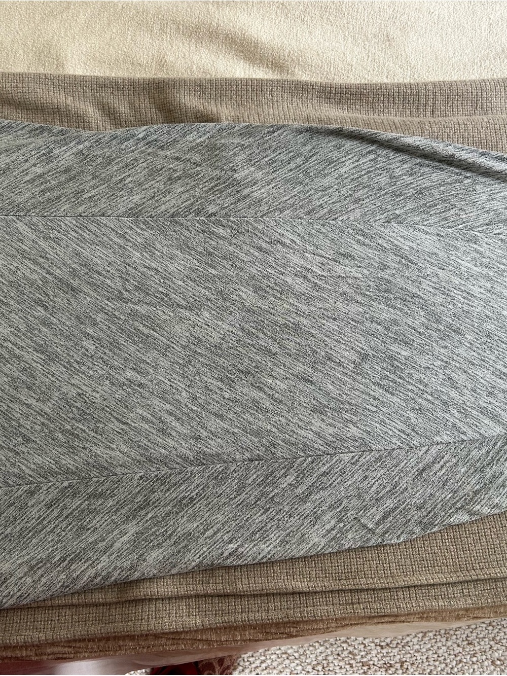 Lou & Grey Heather Heather Gray Knit Maxi Skirt, Medium